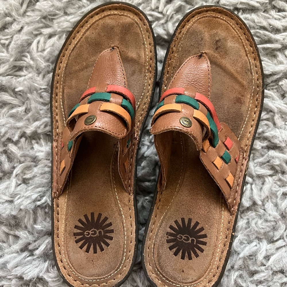 UGG Woven Leather Sandals